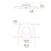 DMF C Series 6" LED Round New Construction Downlight w/ Emergency Remote Test Switch, 1000/1500/2000lm Selectable