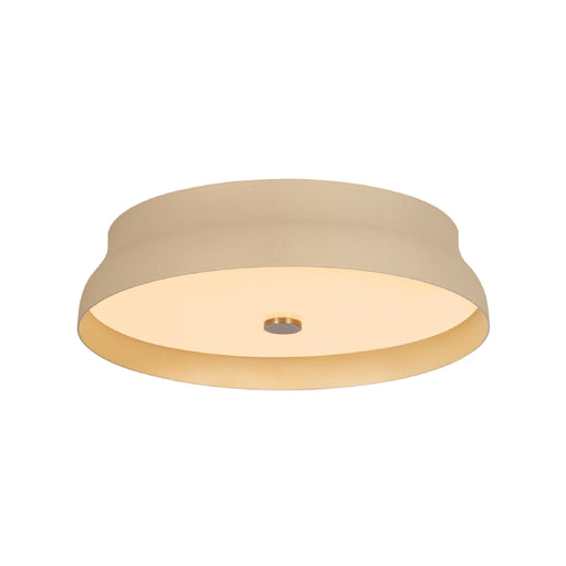 Troy C7216 Shore 1-lt 16" LED Flush Mount - Patina Brass w/ Cream Gesso