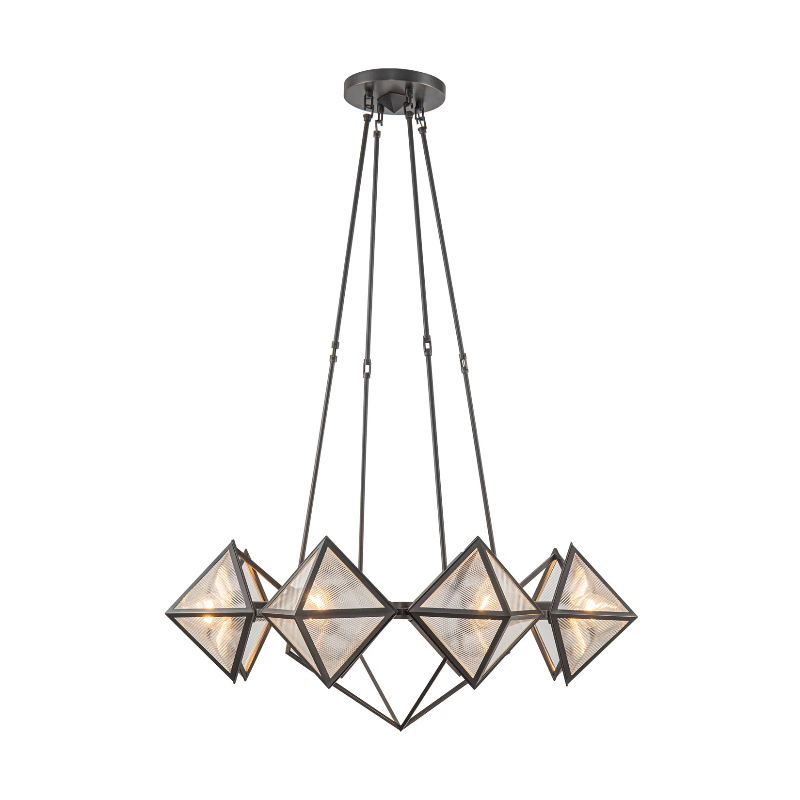 Alora CH332830 Cairo 8-lt 30" Chandelier - Urban Bronze