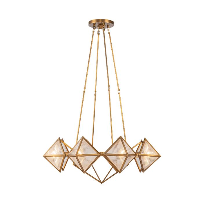 Alora CH332830 Cairo 8-lt 30" Chandelier - Vintage Brass