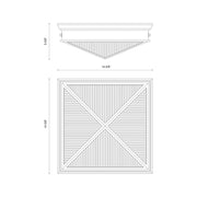 Alora FM332615 Cairo 2-lt 15" Flush Mount