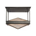 Alora SF332919 Cairo 4-lt 19" Semi Flush Mount - Urban Bronze