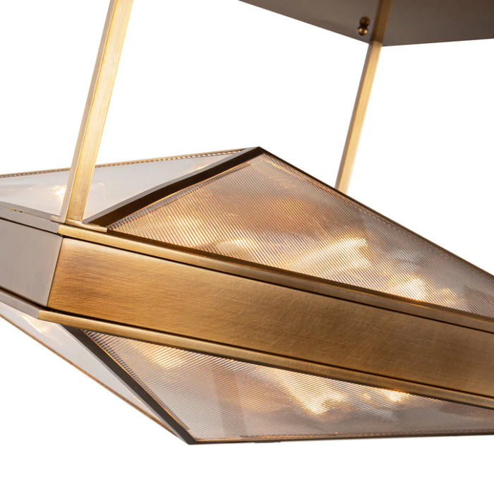 Alora SF332919 Cairo 4-lt 19" Semi Flush Mount - Vintage Brass