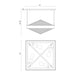 Alora SF332919 Cairo 4-lt 19" Semi Flush Mount