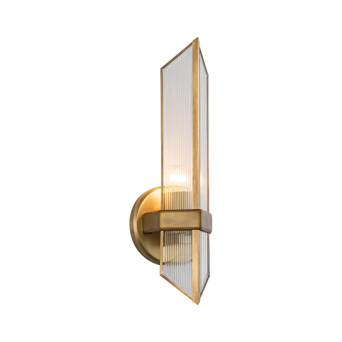 Alora WV332904 Cairo 1-lt 15" Tall Vanity Light - Vintage Brass