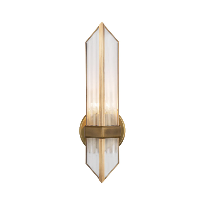 Alora WV332904 Cairo 1-lt 15" Tall Vanity Light - Vintage Brass