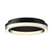 Kuzco FM46116-3CCT-UNV Calix 1-lt 16" LED Flush Mount, 3CCT Selectable - Black