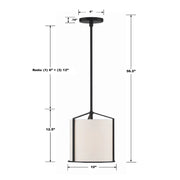 Crystorama CAR-9201 Carlyn 1-lt 10" Pendant