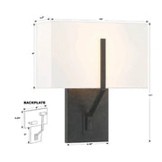 Crystorama CAR-9202 Carlyn 2-lt 11" Tall Wall Sconce