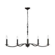 Visual Comfort CC1755 Wellen 5-lt 36" Large Chandelier