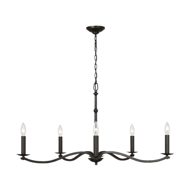 Visual Comfort CC1755 Wellen 5-lt 36" Large Chandelier