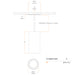 DMF C Series 4" LED Round Cylinder, 2' Stem Mount, 1500lm