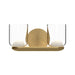 Kuzco VL52512 Cedar 2-lt 12" LED Vanity-Brushed Gold