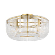 Visual Comfort CF1144 Pierce 4-lt 20" Medium Flush Mount - Burnished Brass