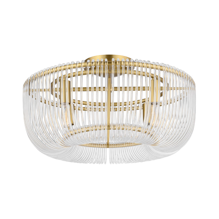 Visual Comfort CF1144 Pierce 4-lt 20" Medium Flush Mount - Burnished Brass