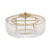 Visual Comfort CF1144 Pierce 4-lt 20" Medium Flush Mount - Burnished Brass