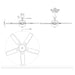 Kuzco CF78752-LKW Erikson 52" Ceiling Fan with LED Light Kit