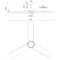 Kuzco CF94956 Owens 56" Ceiling Fan with LED Light Kit