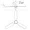 Kuzco CF95960 Fremont 60" Ceiling Fan with LED Light Kit
