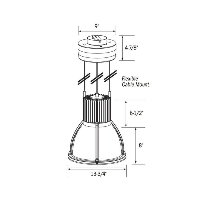 Contech CGL12 12" LED Performance Pendant