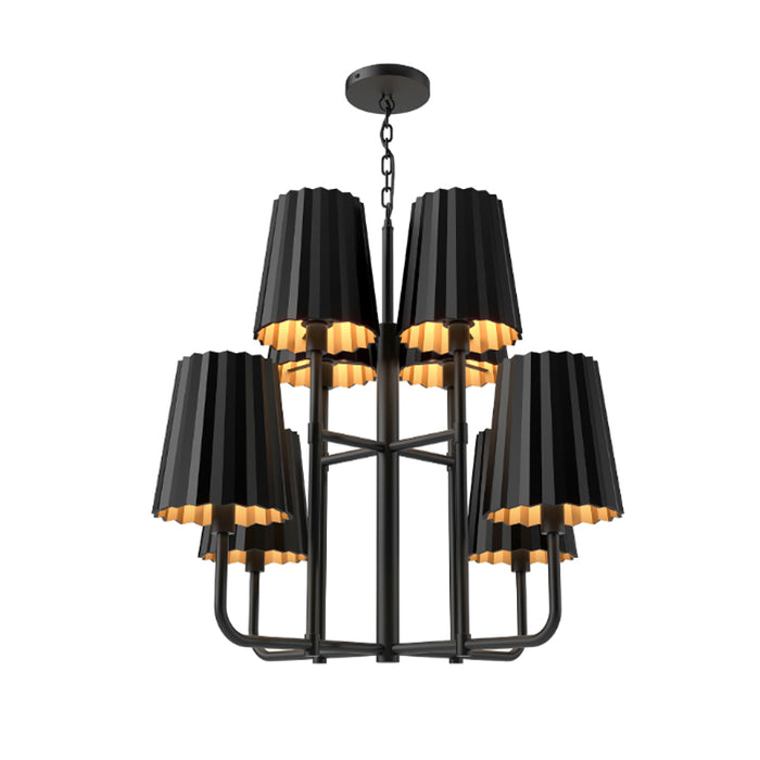 Alora Mood CH528830 Plisse 8-lt 30" Chandelier