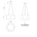 Kuzco CH59810 Ciel 1-lt 10" Chandelier