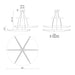 Kuzco CH64242-UNV-010 Tachi 42" LED Chandelier