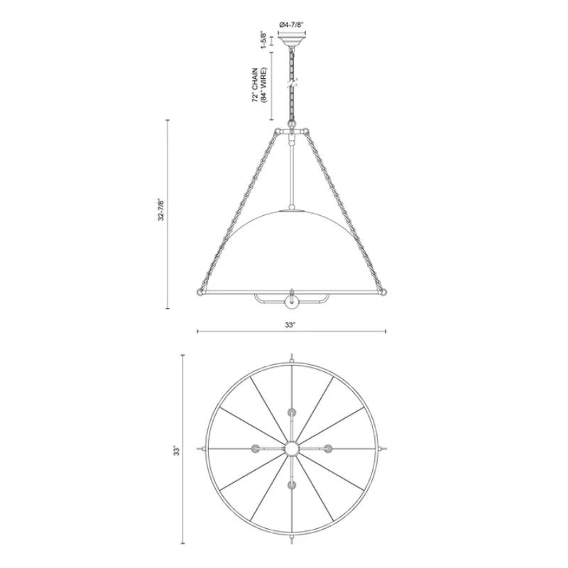 Alora Mood CH661433 Crosby 4-lt 33" Chandelier