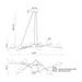 Kuzco CH89854 Amara 54" LED Chandelier, 120-277V