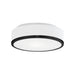 Kuzco FM43117 Charlie 1-lt 12" LED Flush Mount, 5CCT Selectable-Black