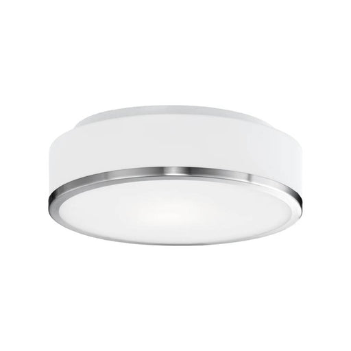Kuzco FM43117 Charlie 1-lt 12" LED Flush Mount, 5CCT Selectable-Brushed Nickel