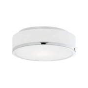 Kuzco FM43117 Charlie 1-lt 12" LED Flush Mount, 5CCT Selectable-Chrome