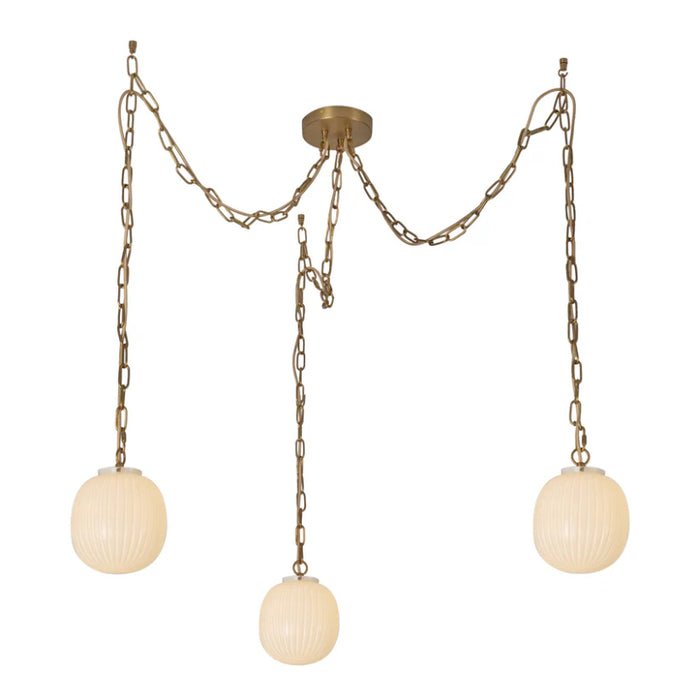 Alora Mood MP579707 Cherise 3-lt 7" Pendant - Brushed Gold