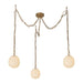 Alora Mood MP579707 Cherise 3-lt 7" Pendant - Brushed Gold