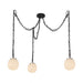 Alora Mood MP579707 Cherise 3-lt 7" Pendant - Matte Black
