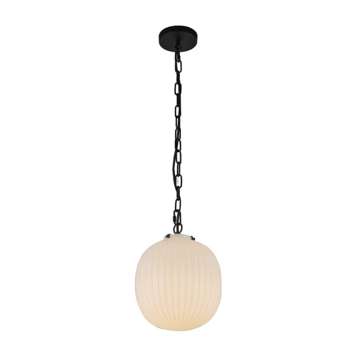Alora Mood PD579112 Cherise 1-lt 12" Pendant - Matte Black