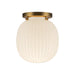 Alora Mood SF579107 Cherise 1-lt 7" Semi-Flush Mount - Brushed Gold