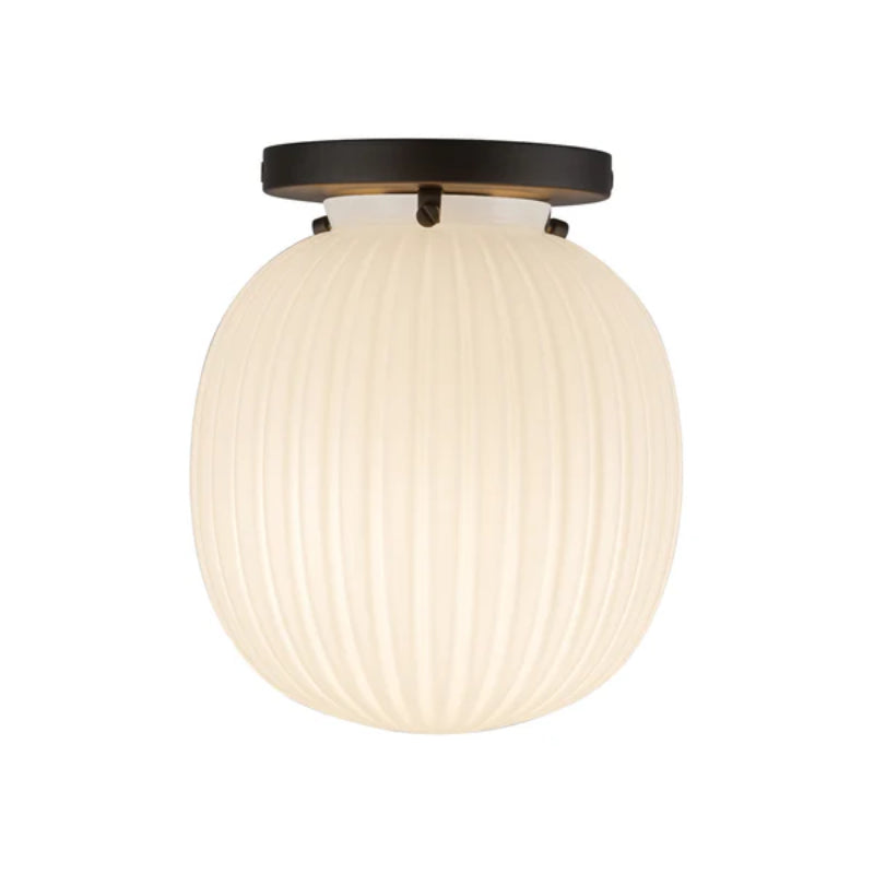 Alora Mood SF579107 Cherise 1-lt 7" Semi-Flush Mount - Matte Black