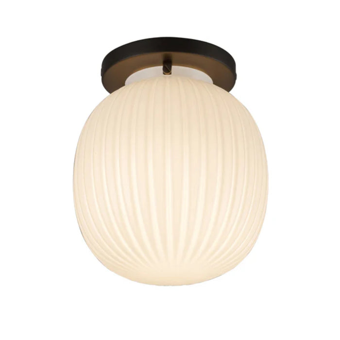 Alora Mood SF579107 Cherise 1-lt 7" Semi-Flush Mount - Matte Black