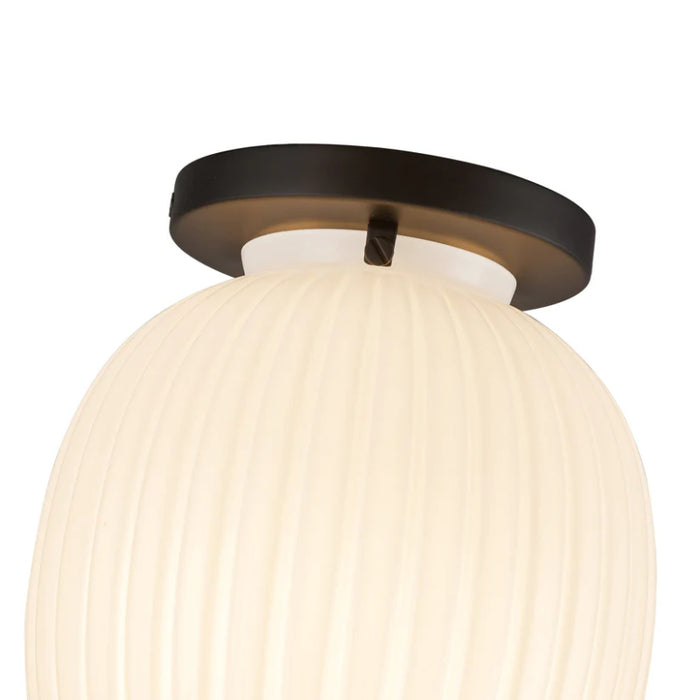 Alora Mood SF579107 Cherise 1-lt 7" Semi-Flush Mount - Matte Black