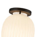 Alora Mood SF579107 Cherise 1-lt 7" Semi-Flush Mount - Matte Black