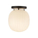 Alora Mood SF579107 Cherise 1-lt 7" Semi-Flush Mount - Matte Black