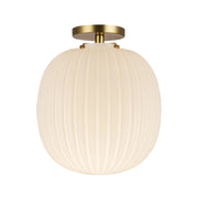 Alora Mood SF579112 Cherise 1-lt 12" Semi-Flush Mount - Brushed Gold