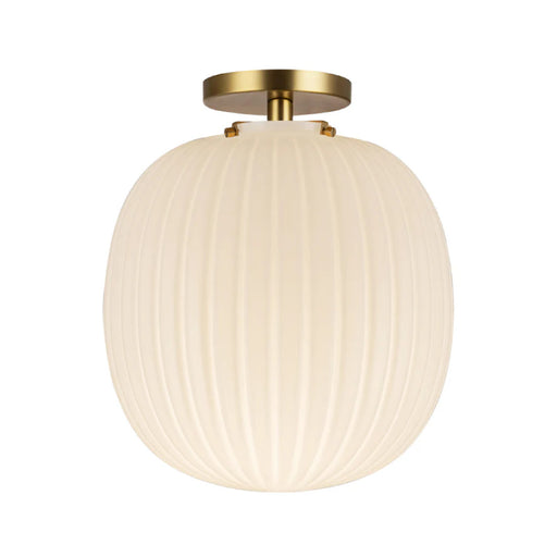 Alora Mood SF579112 Cherise 1-lt 12" Semi-Flush Mount - Brushed Gold