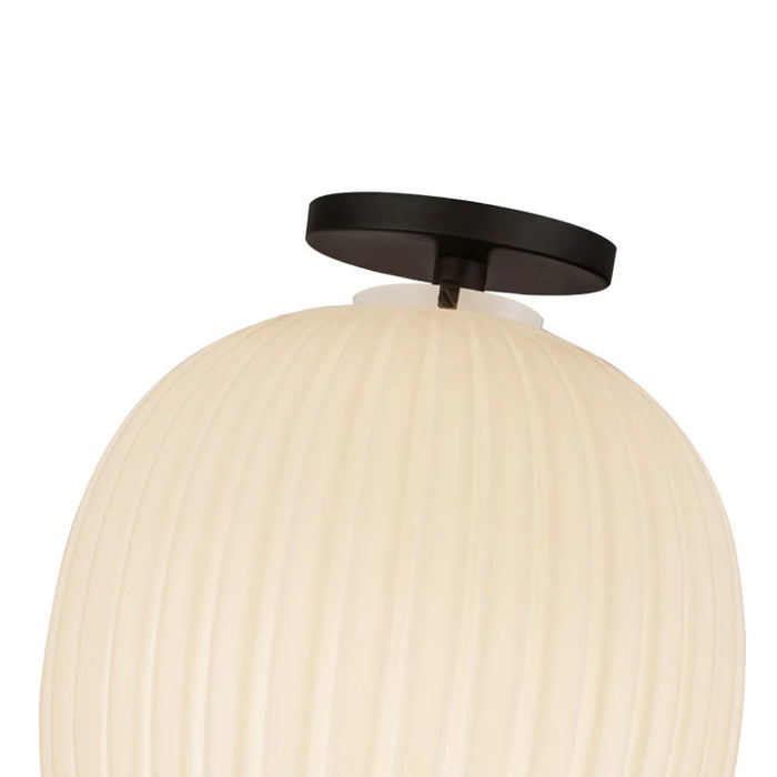 Alora Mood SF579112 Cherise 1-lt 12" Semi-Flush Mount - Matte Black
