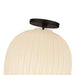 Alora Mood SF579112 Cherise 1-lt 12" Semi-Flush Mount - Matte Black