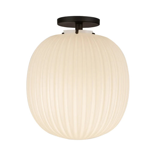 Alora Mood SF579112 Cherise 1-lt 12" Semi-Flush Mount - Matte Black