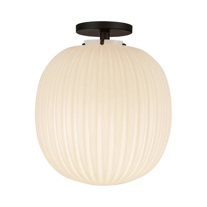 Alora Mood SF579112 Cherise 1-lt 12" Semi-Flush Mount - Matte Black