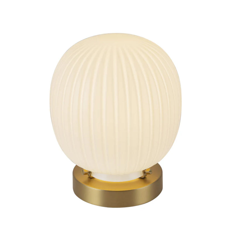 Alora Mood TL579107 Cherise 1-lt 8" Tall Table Lamp - Brushed Gold
