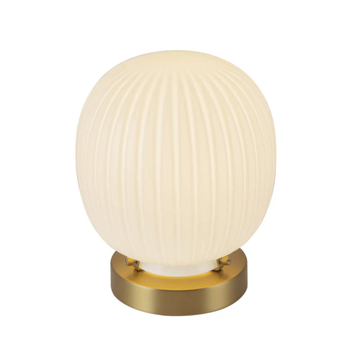 Alora Mood TL579107 Cherise 1-lt 8" Tall Table Lamp - Brushed Gold